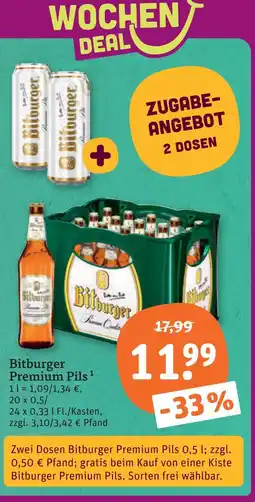 tegut Bitburger premium pils Angebot