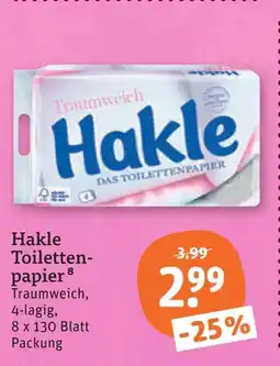 tegut Hakle toilettenpapier Angebot