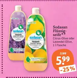tegut Sodasan flüssigseife citrus-olive Angebot