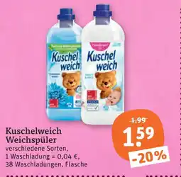 tegut Kuschelweich weichspüler Angebot