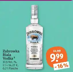 tegut Zubrowka biala vodka Angebot