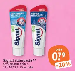 tegut Signal zahncreme 24h karies schutz Angebot