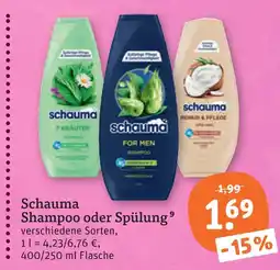 tegut Schauma 7 kräuter shampoo Angebot