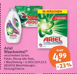 tegut Ariel waschmittel pulver Angebot