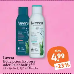 tegut Lavera bodylotion express Angebot