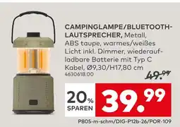 porta Campinglampe/bluetooth-lautsprecher Angebot