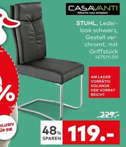 porta Casavanti stuhl, lederlook schwarz Angebot