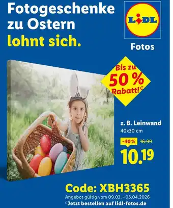 Lidl fotos z. b. leinwand