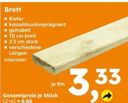 Globus Baumarkt Brett Angebot