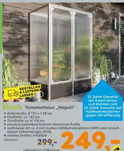 Globus Baumarkt Vitavia tomatenhaus „napoli“ Angebot