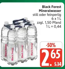 Marktkauf Black forest mineralwasser still oder feinperlig Angebot