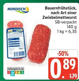 Marktkauf Nordisch bauernfrühstück, nach art einer zwiebelmettwurst Angebot