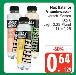 Marktkauf Max balance vitaminwasser Angebot