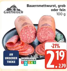 Marktkauf Gutfleisch bauernmettwurst, grob Angebot