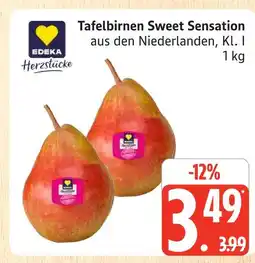 Marktkauf Edeka tafelbirnen sweet sensation Angebot