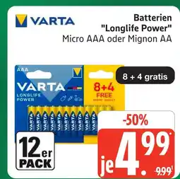 Marktkauf Varta longlife power micro aaa Angebot