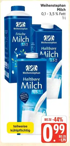 Marktkauf Weihenstephan frische milch 3,5 % fett Angebot