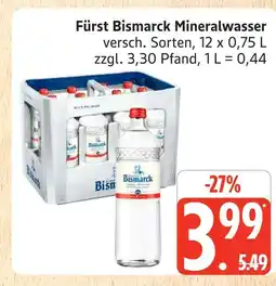 Marktkauf Fürst bismarck mineralwasser Angebot