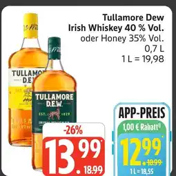 Marktkauf Tullamore dew irish whiskey 40 % vol Angebot