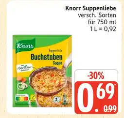 Marktkauf Knorr suppenliebe buchstaben suppe Angebot