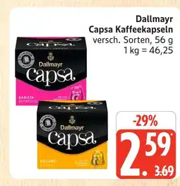 Marktkauf Dallmayr capsa barista espresso Angebot