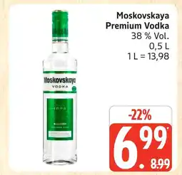 Marktkauf Moskovskaya premium vodka Angebot