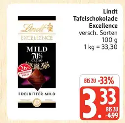 Marktkauf Lindt tafelschokolade excellence edelbitter mild Angebot