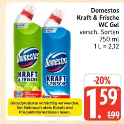 Marktkauf Domestos kraft & frische wc gel Angebot