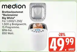 Marktkauf Medion brotbackautomat backmeister big white Angebot