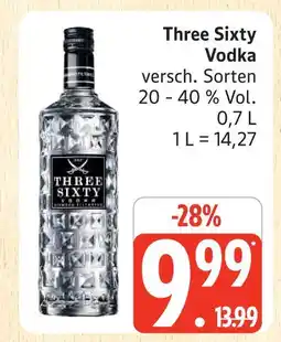Marktkauf Three sixty vodka Angebot