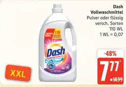 Marktkauf Dash vollwaschmittel pulver Angebot