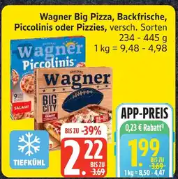 Edeka Wagner big pizza Angebot