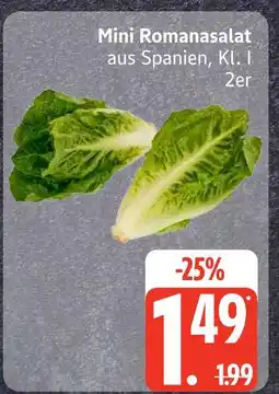 Edeka Mini romanasalat Angebot