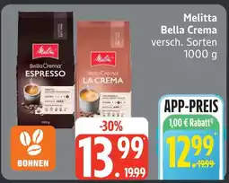 Edeka Melitta bella crema espresso Angebot
