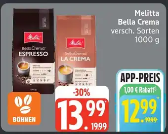 Edeka Melitta bella crema espresso Angebot