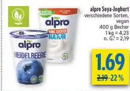 diska Alpro soya-joghurt heidelbeere Angebot