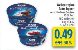 diska Weihenstephan rahmjoghurt Angebot