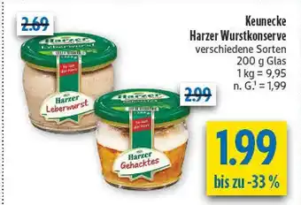 diska Keunecke harzer leberwurst Angebot