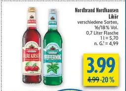 diska Nordbrand nordhausen saure kirsche likör Angebot