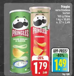 E-Center Pringles sour cream & onion Angebot