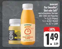 E-Center Innocent der smoothie, shot oder saft Angebot