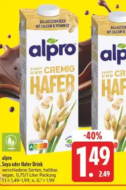 E-Center Alpro soya drink Angebot