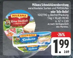 E-Center Milkana schmelzkäsezubereitung Angebot