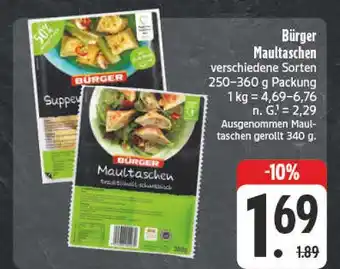 E-Center Bürger maultaschen Angebot