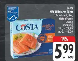E-Center Costa msc wildlachs filets Angebot