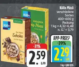 E-Center Kölln schoko hafer-müsli Angebot