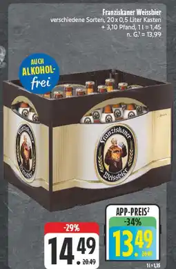 E-Center Franziskaner weissbier Angebot