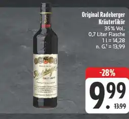 E-Center Original radeberger kräuterlikör Angebot