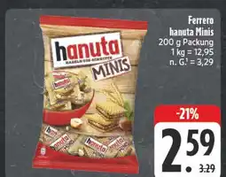 E-Center Ferrero hanuta minis Angebot