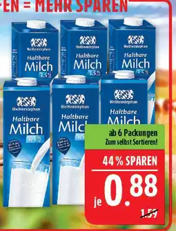 Marktkauf Weihenstephan haltbare milch 3,5% Angebot